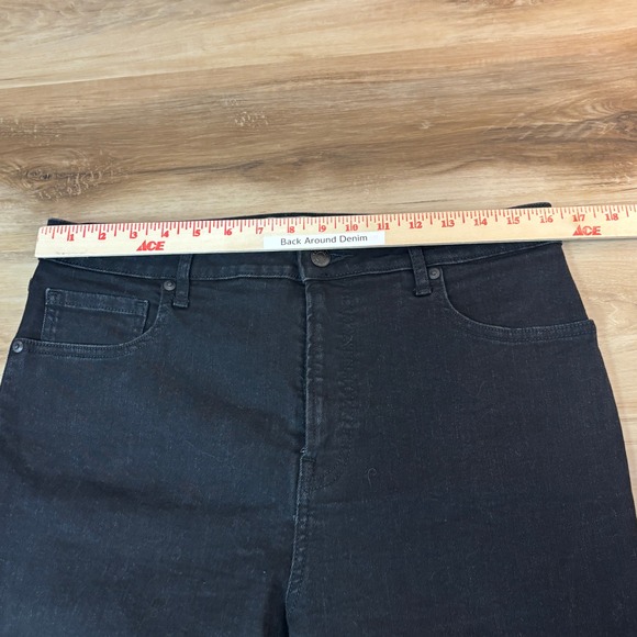 Everlane The Curvy High Rise Skinny Jean Black Womens 32 Crop - Picture 4 of 8